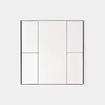 DALI2 white finish 4-function switch panel. Direct DALI bus power 10 mA.
