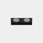 Recessed ceiling lights Multidir Evo Small Double Recessed Trimless LED 38.8W 4000K CRI 92 35.3º DALI-2/PUSH Black IP54 4232lm