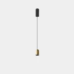 Pendant Iris Pendant Surface Big Hoop 14W 4000K CRI 92 ON-OFF Black/Gold IP20 1511lm