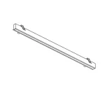 Lineal lighting system Infinite Slim Starter Recessed 1120mm 28.7W 3000K CRI 92 ON-OFF White IP20 2949lm