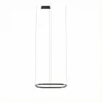 Pendant Geometric Oval Recessed 500mm LED 61W 2700K DALI-2 Black 3508lm