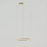 Pendant Geometric Oval Recessed 500mm LED 61W 2700K DALI-2 Gold 3508lm