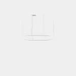 Pendant Geometric Oval Recessed 500mm LED 61W 4000K 0-10V Gold 4065lm