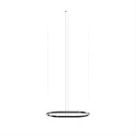 Pendant Geometric Oval Mini 500m LED 61W 2700K DALI-2 Black 3508lm