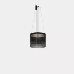 Pendant Scarlett Circular Tower ø530mm + ø530mm LED 55.1W 2700K ON-OFF GRIS 4111lm