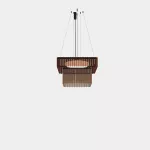 Pendant Scarlett Square Chandelier 730mm x 730mm + 530mm x 530mm LED 55.1W 2700K ON-OFF Ambar 4111lm
