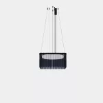 Pendant Scarlett Square Individual 530mm X 530mm LED 55.1W 2700K ON-OFF Blue 4111lm