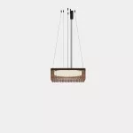 Pendant Scarlett Square Individual 530mm x 530mm LED 55.1W 2700K ON-OFF Ambar 4111lm