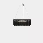 Pendant Scarlett Square Individual 930mm x 930mm LED 55.1W 2700K ON-OFF GRIS 4111lm