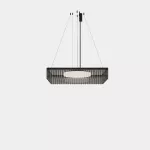 Pendant Scarlett Square Individual 930mm x 930mm LED 55.1W 2700K ON-OFF GRIS 4111lm