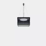 Pendant Scarlett Square Tower 730mm x 730mm + 730mm x 730mm LED 55.1W 2700K ON-OFF Blue 4111lm