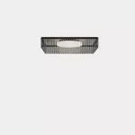 Surface-mounted ceiling light Scarlett Square Individual 930mm x 930mm LED 55.1W 2700K ON-OFF GRIS 4111lm