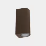 Surface-mounted wall light IP66 Eko Double Emission LED 12.2W 3000K PHASE CUT Brown 738lm