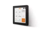 DALI2 4" Black Controller Screen – up to 64 DALI2 devices, supports lighting scenes and group control, light and presence sensors, DALI2 multifunction switch panels. Air quality display. 24 V or PoE.