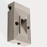 Recessed wall lighting Arc Recessed Vertical Structure LED Cement 52lm