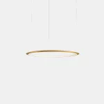Pendant Circular Inward ø600 Recessed LED 39W 3000K ON-OFF Gold 2418lm