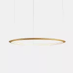 Pendant Circular Inward ø3000 Recessed LED 190W 3000K ON-OFF Gold 10208lm