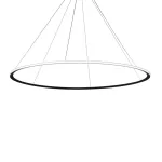 Pendant Circular Outward ø600 Recessed LED 39W 2700K ON-OFF Black 3130lm