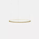 Pendant Circular Outward ø600 Recessed LED 39W 3000K ON-OFF Gold 3402lm