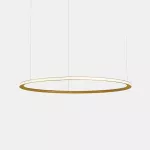 Pendant Circular Outward ø3000 Recessed LED 190W 3000K ON-OFF Gold 14591lm