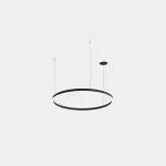 Pendant Circular Downward ø1200 Recessed LED 60W 4000K ON-OFF Black 5003lm