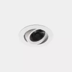 Recessed ceiling lights Play Flat Round Adjustable LED 19.8W 2700K CRI 92 31.4º ON-OFF White IN IP20 / OUT IP54 2418lm