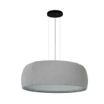 Pendant Gong Microprisma Ø1000 LED 38.7W 4000K DALI-2/PUSH Grey Teixit Crema 3237lm