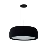 Pendant Gong Opal Ø1000 LED 38.7W 2700K DALI-2/PUSH Black Teixit Negre 2341lm