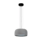 Pendant Gong Opal Ø340 LED 15W 4000K DALI-2/PUSH Grey Teixit Crema 704lm