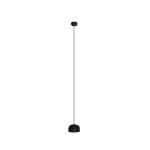 Pendant Hop Single with shade LED 6W 2700K PHASE CUT Black 352lm