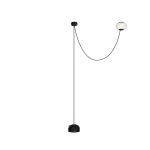 Pendant Hop Double with one shade LED 12W 2700K PHASE CUT Black 704lm