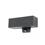 Surface-mounted wall light IP44 Afrodita LED 335mm Single Emission Sensor LED 27.7W 3000K ON-OFF Urban grey 2145lm