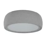 Surface-mounted ceiling light Gong Opal Ø1000 LED 40W 4000K PHASE CUT Grey Teixit Crema 2530lm