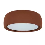 Surface-mounted ceiling light Gong Opal Ø1000 LED 40W 4000K PHASE CUT Marron RAL 8016 matt Teixit VERMELL 2530lm