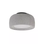 Surface-mounted ceiling light Gong Microprisma Ø340 LED 18.7W 3000K PHASE CUT Grey Teixit Crema 1306lm