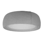 Surface-mounted ceiling light Gong Microprisma Ø600 LED 36.5W 4000K DALI-2/PUSH Grey Teixit Crema 2731lm