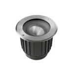 Recessed uplighting IP65-IP67 Gea Cob ø185mm DRY® LED 13.4W 3000K AISI 316 stainless steel 1690lm