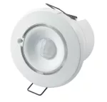 DALI2 advanced recessed light and presence multisensor, detection diameter 8 m. Direct DALI bus power consumption 10 mA.