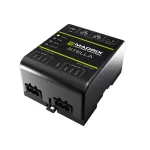 DMX-RDM controller for DIN rail. Controls 2 DMX universes (up to 1024 channels). Art-Net, sACN and USB inputs/outputs. ArtSync synchronization and daisy-chain. Power supply 5-24 V or USB. Fast access via web GUI. DIN rail mounting
