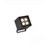 Spotlight IP66 Cube Spot 4 LEDS LED 19.6W RGB-3000K DMX RDM Black 1053lm