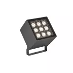 Spotlight IP66 Cube Spot 9 LEDS LED 32.1W RGB-3000K DMX RDM Urban grey 3226lm