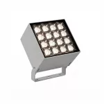 Spotlight IP66 Cube Spot 16 LEDS LED 36W RGB-3000K DMX RDM Grey 6451lm