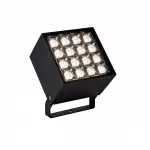 Spotlight IP66 Cube Spot 16 LEDS LED 36W RGB-3000K DMX RDM Black 6451lm