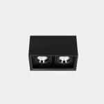 Surface-mounted ceiling light Multidir Evo Small Double Surface 38.4W 3000K CRI 92 DALI-2/PUSH Black IP20 4120lm