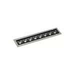 Lineal lighting system IP65-IP67 Cube Linear Recessed 500mm LED 26W RGB-3000K DMX RDM Grey 1971lm