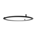 Surface-mounted wall light Circular Inward Recessed Ø900 LED 53W 2700K DALI-2 Black 2531lm