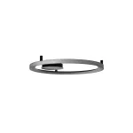 Surface-mounted wall light Circular Upward Surface Ø600 LED 39W 3000K DALI-2 Black 3402lm