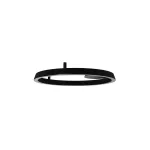 Surface-mounted wall light Circular Downward Surface Ø600 LED 33W 3000K DALI-2 Black 2318lm