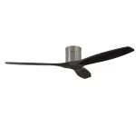 Fan Stem Evo ø1320mm Tube Satin Nickel with Black Blades Black