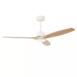 Fan Stem Evo ø1220mm White with Light Wood Blades Light wood LED 2875 SW 3000-4000-5000K ON-OFF